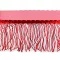 Paszomány monofil flitteres rojtokkal szélessége 20 cm - 5 piros 