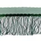 Paszomány monofil flitteres rojtokkal szélessége 20 cm - 9 zöld sötét 