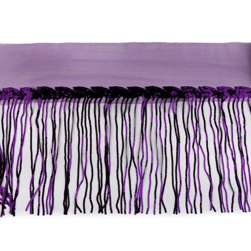 Paszomány monofil flitteres rojtokkal szélessége 20 cm