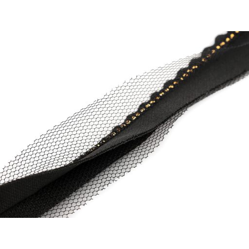 Paszpol bevarrható szegő szalag kövek tüll széles 15; 20 mm