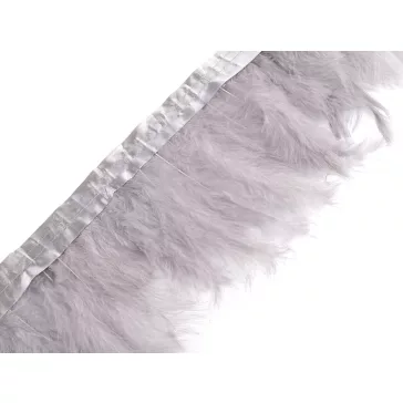   Paszomány - pulyka toll szélessége 9-12 cm - 7 vil szürkéskék (8 m-os csomagolás)