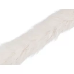   Műszőrme szalag bevarrható ruházati kerek , állatminta széles 5 cm