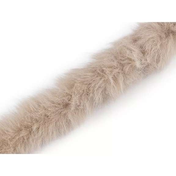 Műszőrme szalag bevarrható ruházati kerek , állatminta széles 5 cm - 2 világos bézs Műszőrme szalag bevarrható ruházati kerek , állatminta széles 5 cm - 2 világos bézs