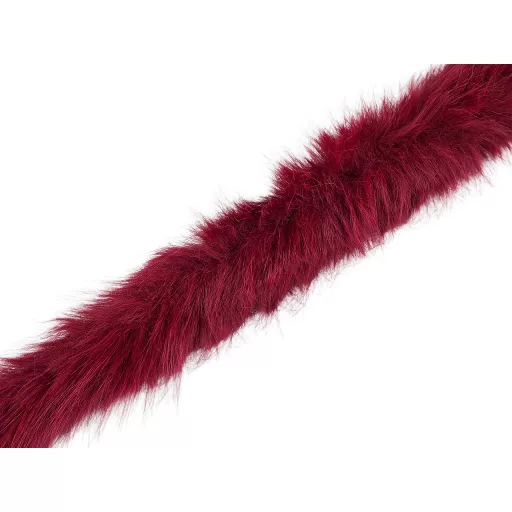 Műszőrme szalag bevarrható ruházati kerek , állatminta széles 5 cm