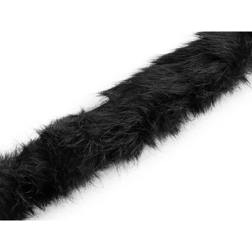 Műszőrme szalag bevarrható ruházati kerek , állatminta széles 5 cm