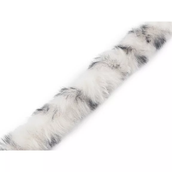 Bevarrható ruházati / dekoratív műszőrme, kerek, állatminta sz. 4 cm - 1 Off White Bevarrható ruházati / dekoratív műszőrme, kerek, állatminta sz. 4 cm - 1 Off White