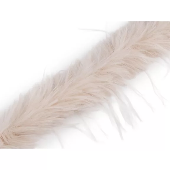 Hosszúszőrű műszőrme szalag bevarrható széles 6 cm - 1 világos bézs Hosszúszőrű műszőrme szalag bevarrható széles 6 cm - 1 világos bézs