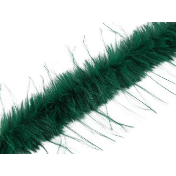 Hosszúszőrű műszőrme szalag bevarrható széles 6 cm - 7 zöld sötét Hosszúszőrű műszőrme szalag bevarrható széles 6 cm - 7 zöld sötét