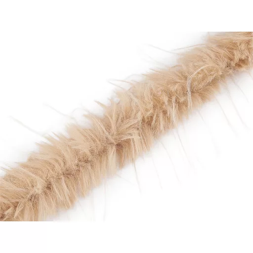 Hosszúszőrű műszőrme szalag bevarrható széles 6 cm