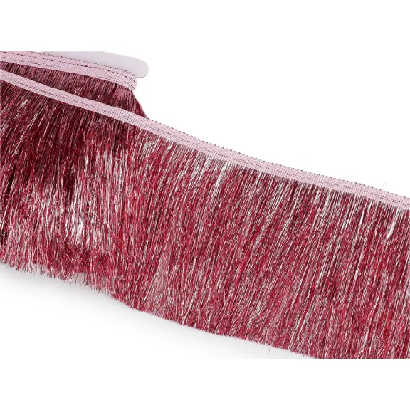Sűrű metál rojt 15 cm széles - 3 pink (9 m-es csomagolás) Sűrű metál rojt 15 cm széles - 3 pink (9 m-es csomagolás)