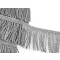 Sodrott rojt lurex 80 mm széles - 1 ezüst