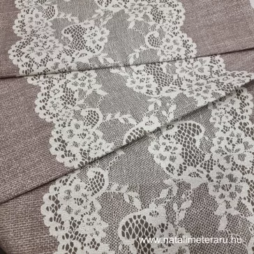 Lace patterned,50cm wide cotton fabric