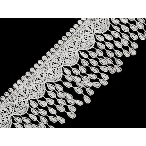 Szellős csipke rojtokkal szélessége 80 mm