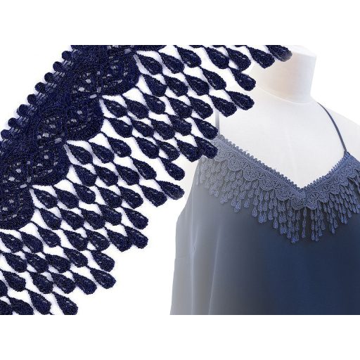 Szellős csipke rojtokkal szélessége 80 mm