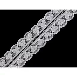 Műszál csipke / betét szív szélessége 30 mm