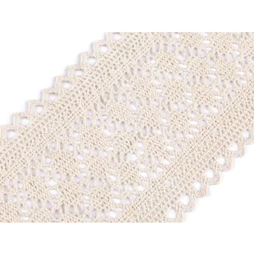   Pamut csipke / vertcsipke betét szélessége 10 cm - 2 világos bézs (13,5 m-es csomagolás)