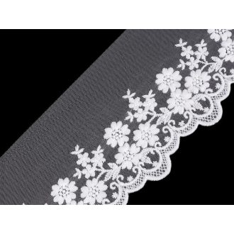 Hímzett csipke monofilon szélessége 90 cm