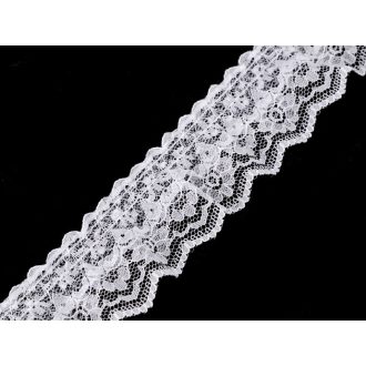 Műszál csipke dupla fodor szélessége 40 mm