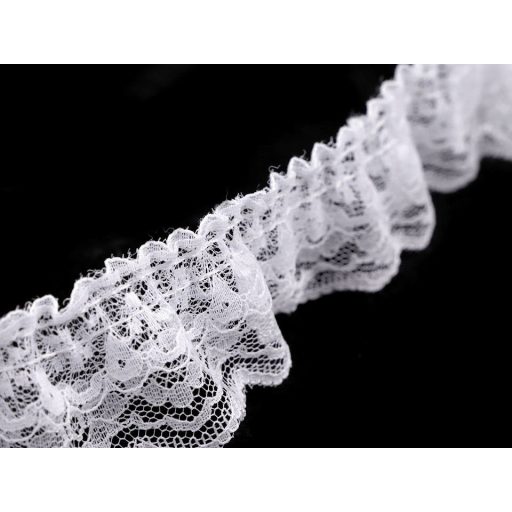 Műszál csipke dupla fodor szélessége 40 mm