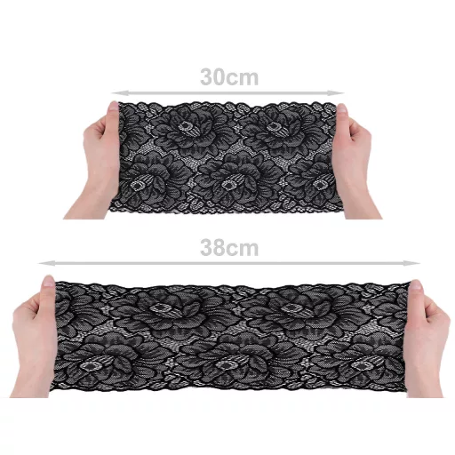Elasztikus csipke / betét / futó szélessége 15,5 cm