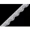Elasztikus csipke szélessége 16 mm - 1 hófehér (25,2 m-es csomagolás)