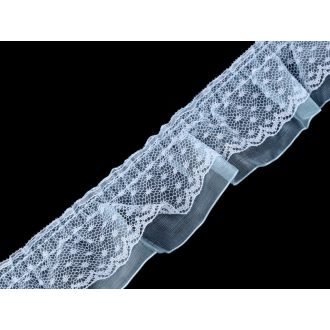 Fodros csipke dupla szélessége 40 mm