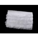 Rugalmas organza széles 40 mm - fehér (50,4 m-os csomagolás) Rugalmas organza széles 40 mm - fehér (50,4 m-os csomagolás)