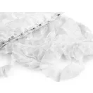 Rugalmas organza széles 40 mm - fehér (50,4 m-os csomagolás) Rugalmas organza széles 40 mm - fehér (50,4 m-os csomagolás)