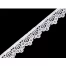 Légcsipke flitterekkel, szélessége 14 mm - Törtfehér (27 m-os csomagolás) Légcsipke flitterekkel, szélessége 14 mm - Törtfehér (27 m-os csomagolás)