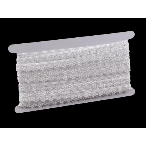Légcsipke flitterekkel, szélessége 14 mm