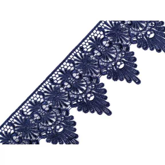 Szellős csipke szélessége 80 mm - 3 blue dark Szellős csipke szélessége 80 mm - 3 blue dark