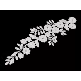 Csipke aplikáció / betét 9x30 cm