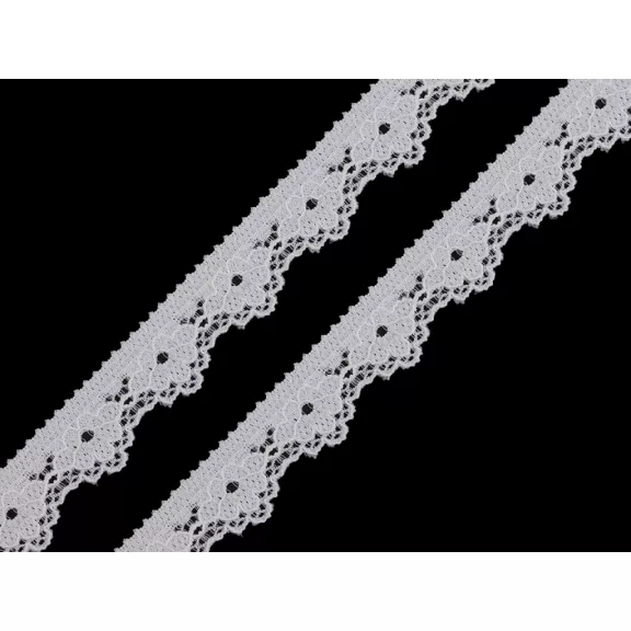 Elasztikus csipke 15 mm - 1 Off White Elasztikus csipke 15 mm - 1 Off White