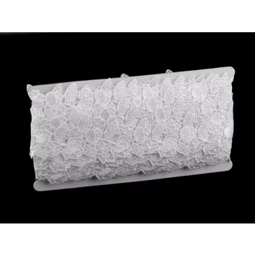   Szellős csipke bélés szélessége 45 mm - hófehér (27 m-os csomagolás)