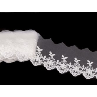 Hímzett csipke / paszomány monofilen szélessége 90 mm