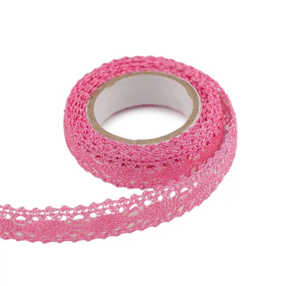 Csipke öntapadós széles 15 mm metalikus - 4 rózsaszín (1 db-os csomagolás) Csipke öntapadós széles 15 mm metalikus - 4 rózsaszín (1 db-os csomagolás)
