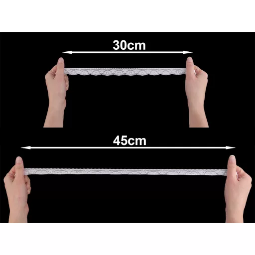Elasztikus csipke műszálas 25 mm