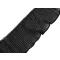 Pliszírozott fodor 10 cm széles - 2 fekete 