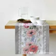 Poppy patterned,50cm wide cotton fabric - 1,35 metre