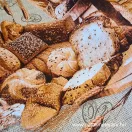"the aroma of bread" waffle fabric 50cm wide