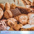 "the aroma of bread" waffle fabric 50cm wide