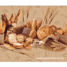 "the aroma of bread" waffle fabric 50cm wide