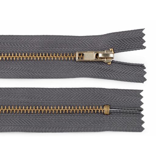 Fém cipzár zárt 10 cm 4M0 sárgaréz