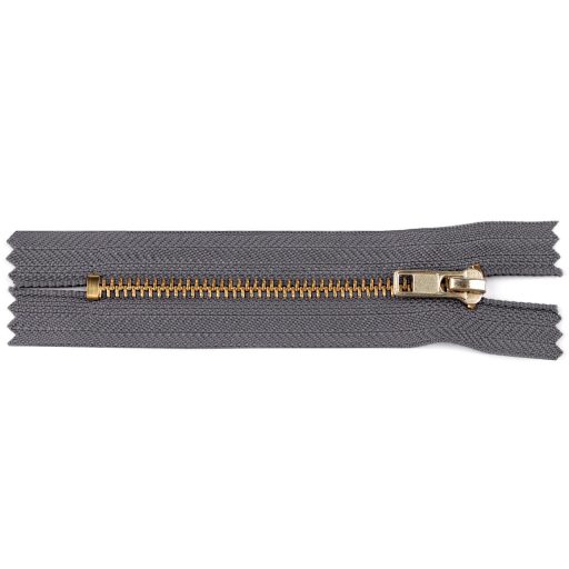 Fém cipzár zárt 10 cm 4M0 sárgaréz