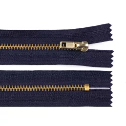 Fém cipzár zárt 16 cm 4M0 sárgaréz