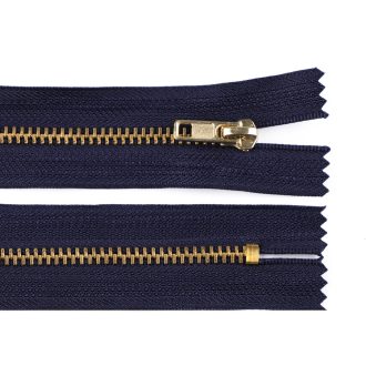 Fém cipzár zárt 16 cm 4M0 sárgaréz