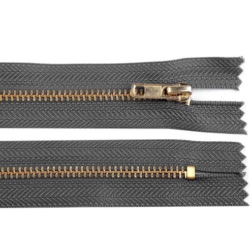 Fém cipzár zárt 16 cm 4M0 sárgaréz