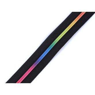 Szivárványos spirálcipzár No 3 folyóméter