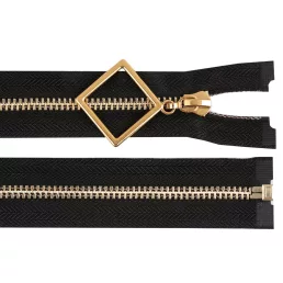 Fém cipzár No 5 hossz. 80 cm dísz húzóka