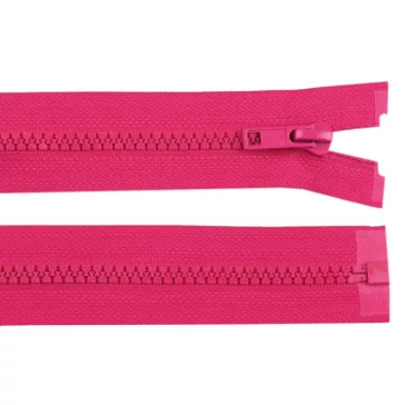   Cápa fogú cipzár GT10 No 5 hossza 30 cm kabátba - 145 pink (25 db-os csomagolás)